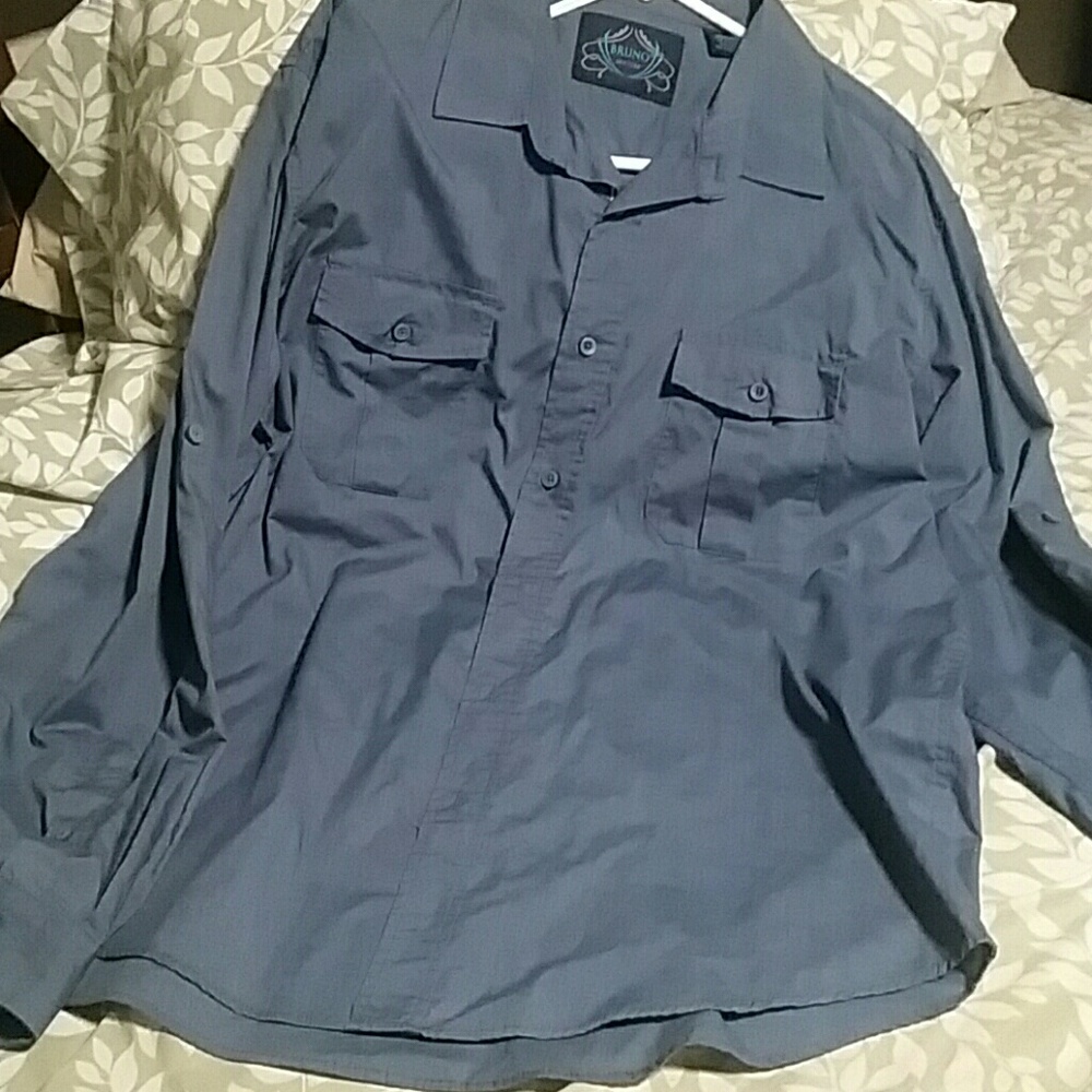 Xlarge Blue Long sleeve Bruno New York Shirt